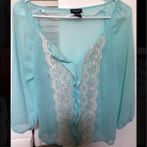 Light blue blouse